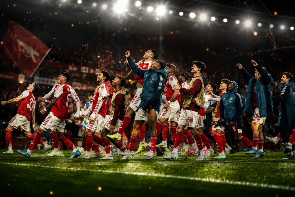 Arsenal juara Premier League 2025/26 Mikel Arteta penantian 22 tahun Gyokeres Raya Dowman